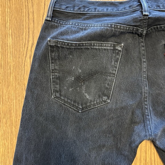 Levi's 501 Original‎ Fit Button Fly Jeans Men's 33x32 Dark Wash Made in Poland - Picture 7 of 16